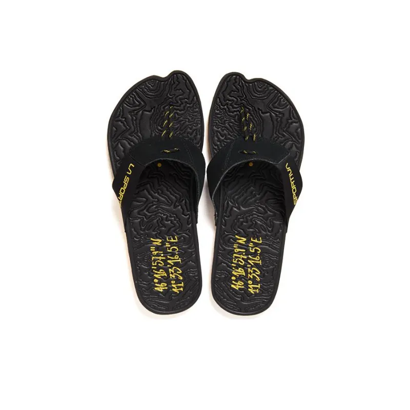 LA SPORTIVA Jandal Sports Slippers Unisex Black Yellow-2