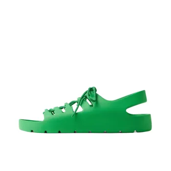 Bottega Veneta Jelly Lace Up Sandal Green