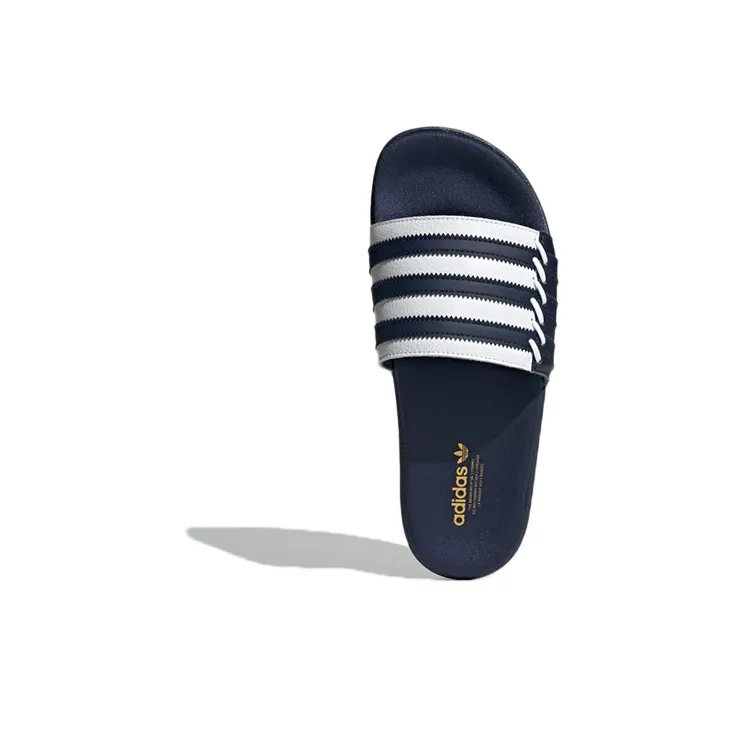 Adilette Women's Adidas Originals Slide 'Stitched - Collegiate Navy' Women's-4