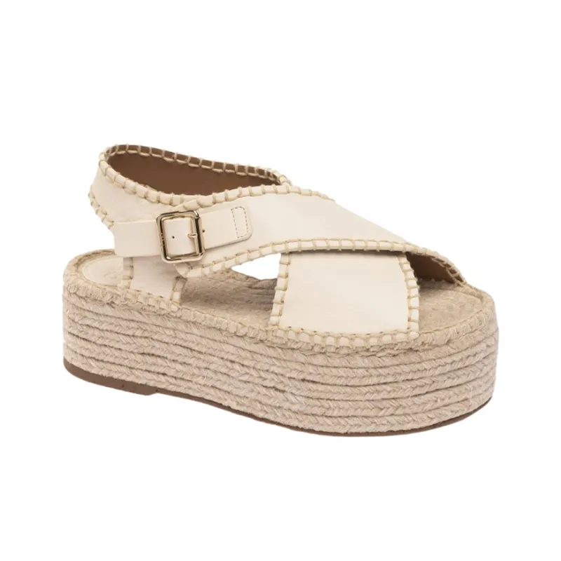 Chloe Lucinda Strap Sandals Women's White-1