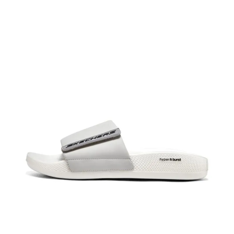 Skechers Hyper Slide Odor Resistant Quick Dry Slide Slippers Men's Gray Black-0
