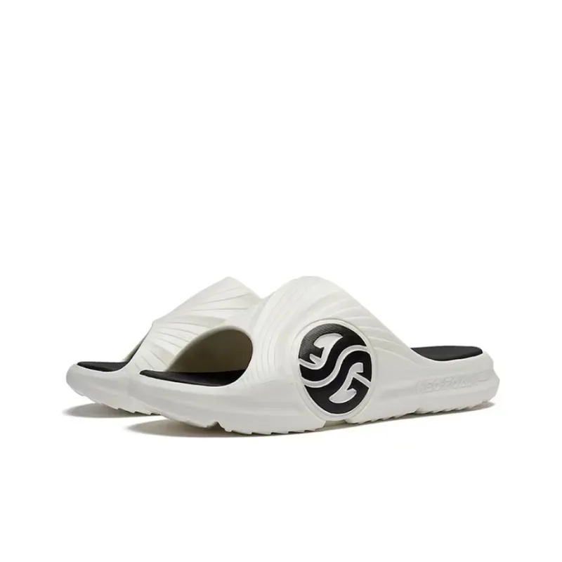 361° AG Tidal Drag Quiet Slide Slippers Women's White Black-2
