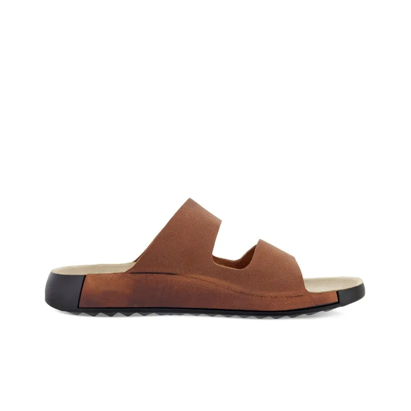 Ecco Cozmo Rubber Sole Slide Slippers Men's Brown-1