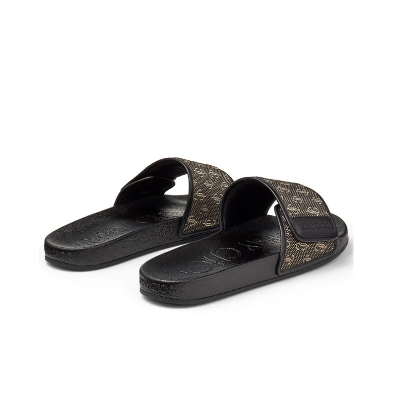 Jimmy Choo Slide Slippers Men's Black-3