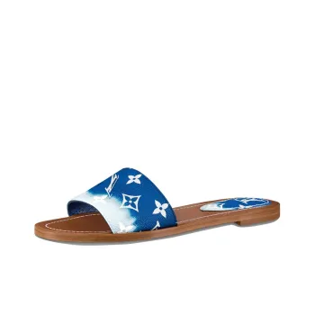 LOUIS VUITTON Lock It Slides 'Blue Monogram' Women's