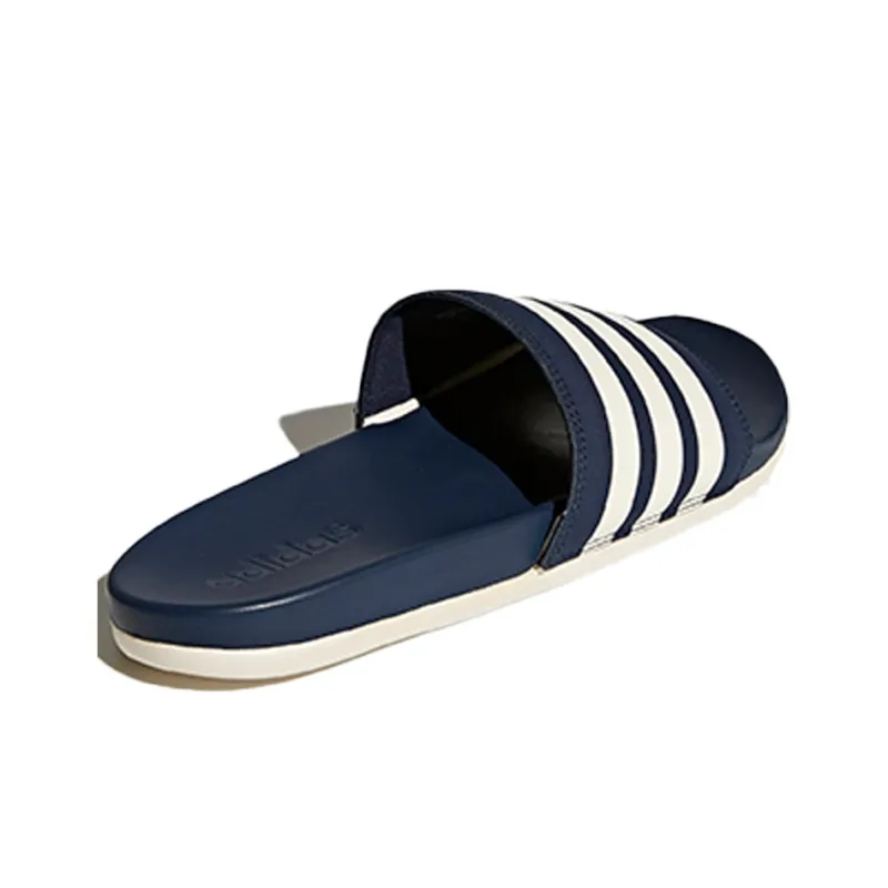 Adidas Adilette Cloudfoam Plus Stripe 'Navy'-3