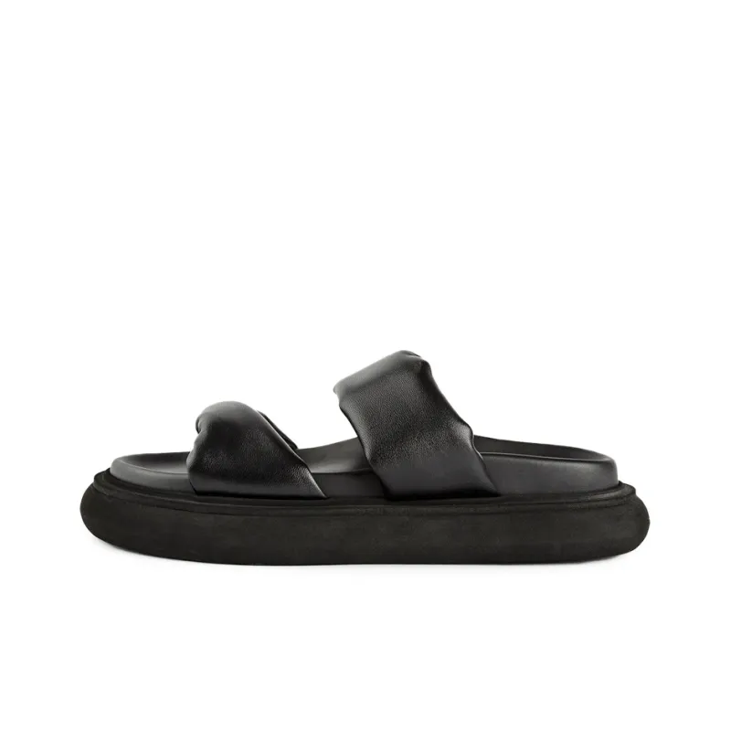 Tony Bianco Slide Slippers 3cm Women's Black-0