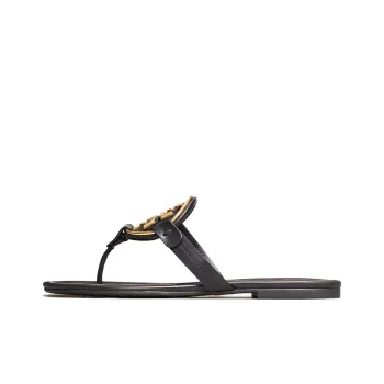 TORY BURCH Miller Flip Flops Women's Deep Black