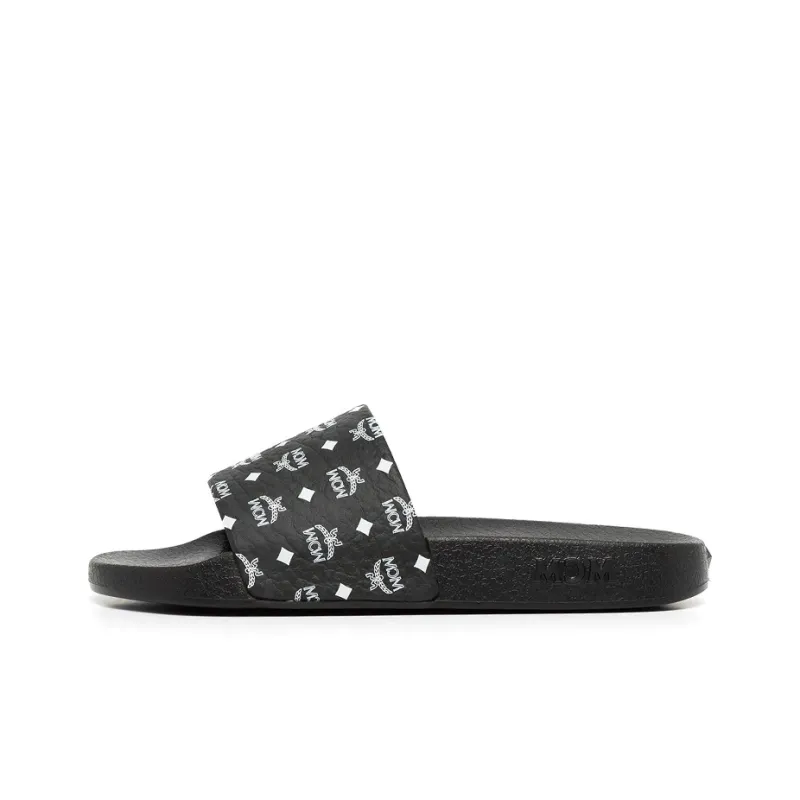 MCM Monogram print Slides-0