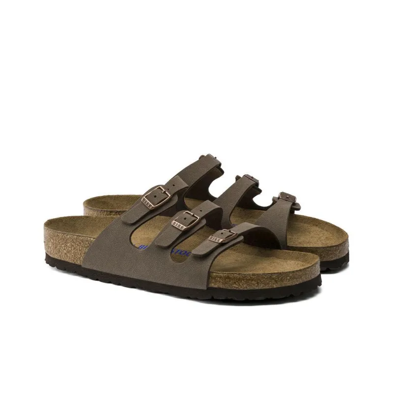 Birkenstock Florida Soft Footbed Birkibuc Mocha-1
