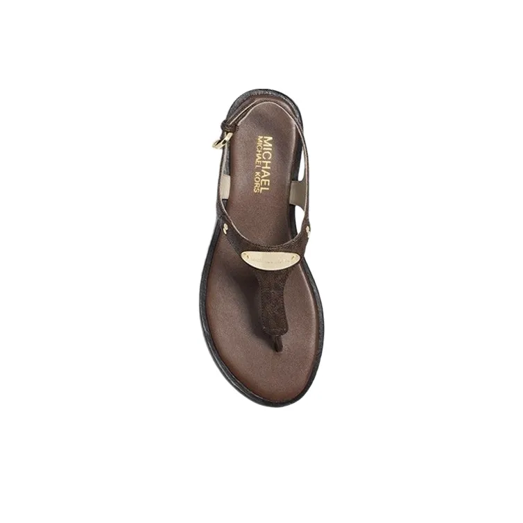 Michael Michael Kors Monogram print Thong Sandals-4