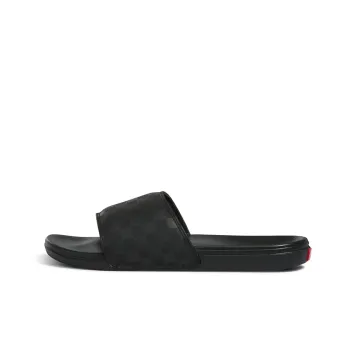 Slide On La Costa Vans 'Triple Black Checkerboard'