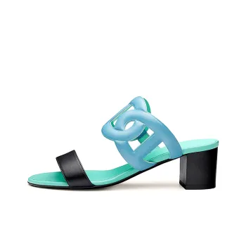 HERMES Bikini Stylish Sandals Women's Bitter Green