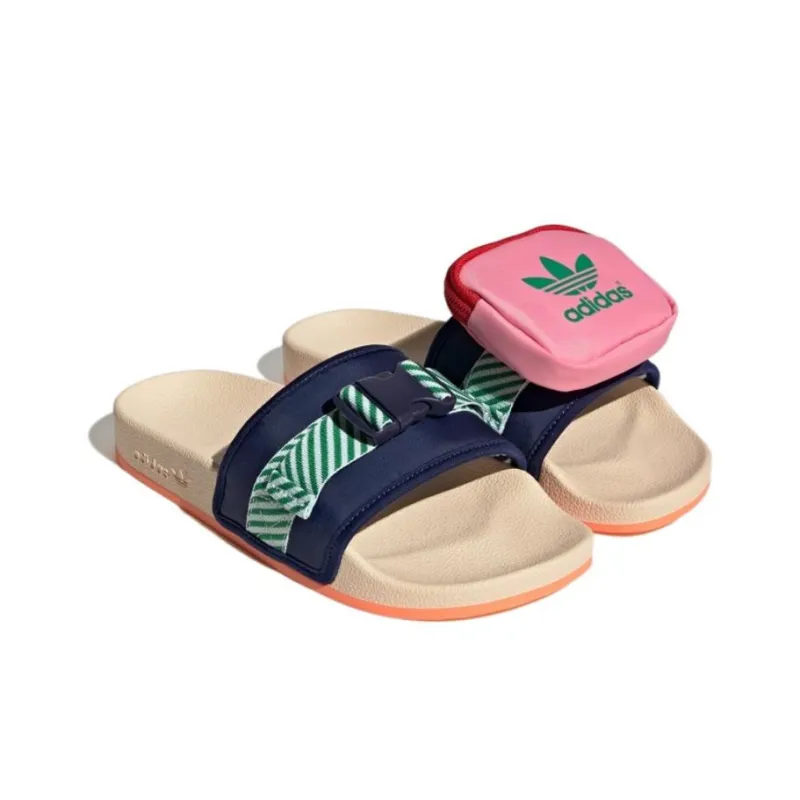 Adidas Originals Pouchylette Slides 'Night Sky Bliss Orange Pink' Women's-3