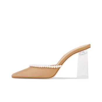 SHUDAIER Wrap-toe Slippers Women's Apricot