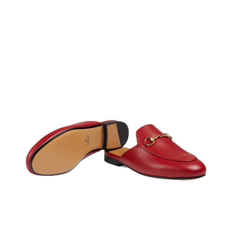 GUCCI Wrap toe Slippers Women's Red-4