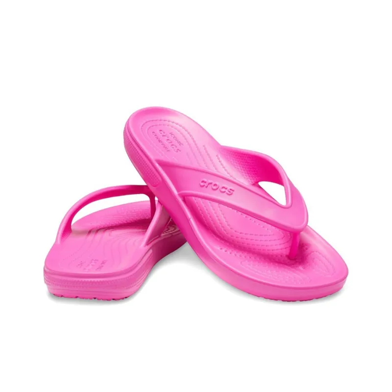 Crocs Classic Soft Sole Cozy Flip Flops Unisex Pink-3