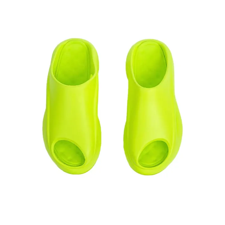 LiNing Quiet Abrasion Resistant Slide Slippers Men's Fluorescent Verdant Green-3