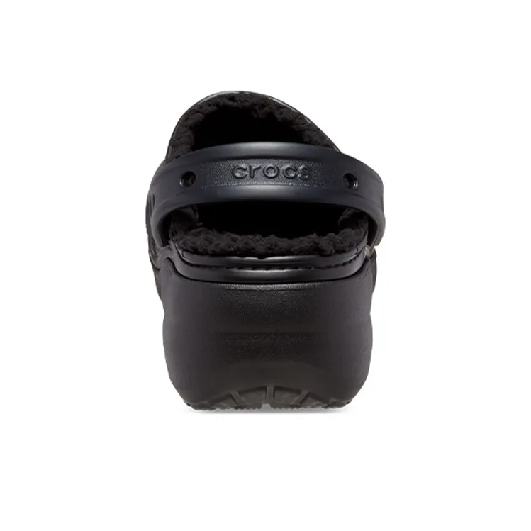 Crocs Classic Platform Lined Clog 'Black' Women's-4