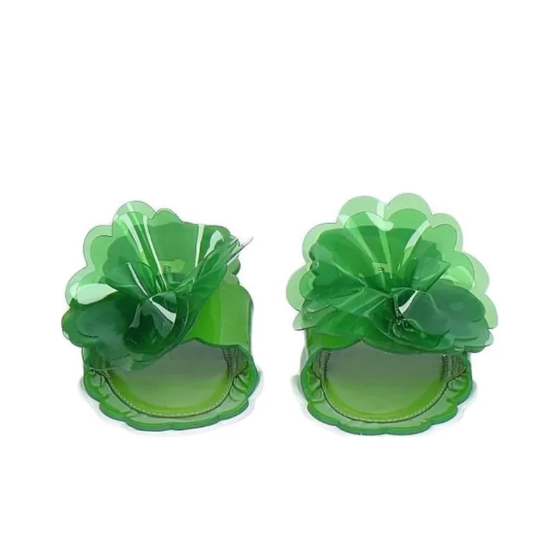 MIU MIU Slide Slippers Women's Green-4