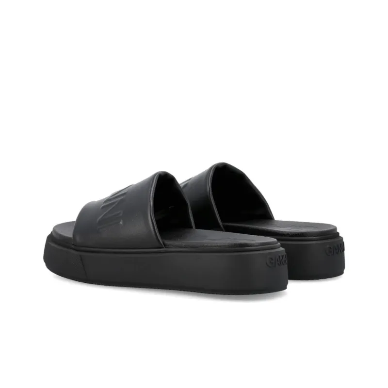 GANNI Stylish Sandals Women's Black-4