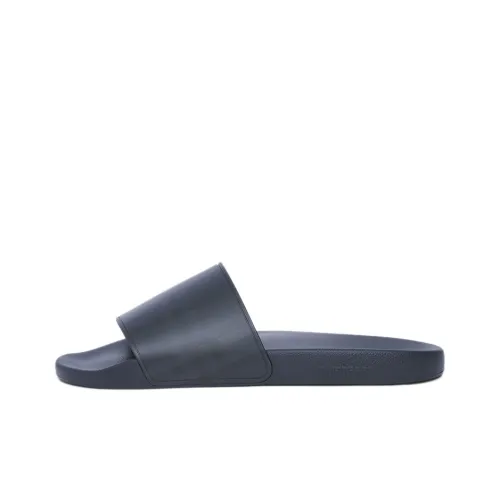 Burberry Embossed Logo Slides Dark Blue