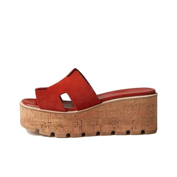 HERMES Eze 30 Sandal Orange Brulee