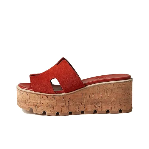 HERMES Eze 30 Sandal Orange Brulee