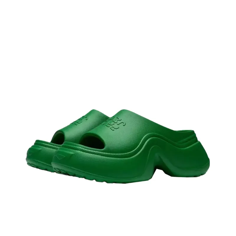 LiNing Project* EVA Cut Out Quiet Slide Slippers Women's Green-2