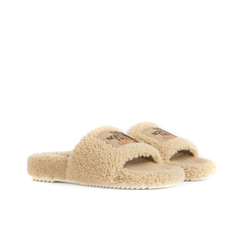The North Face X GUCCI Slides Beige Women's-1