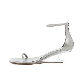 RICK OWENS/RO Cantilever One Strap Sandals Women's Silver