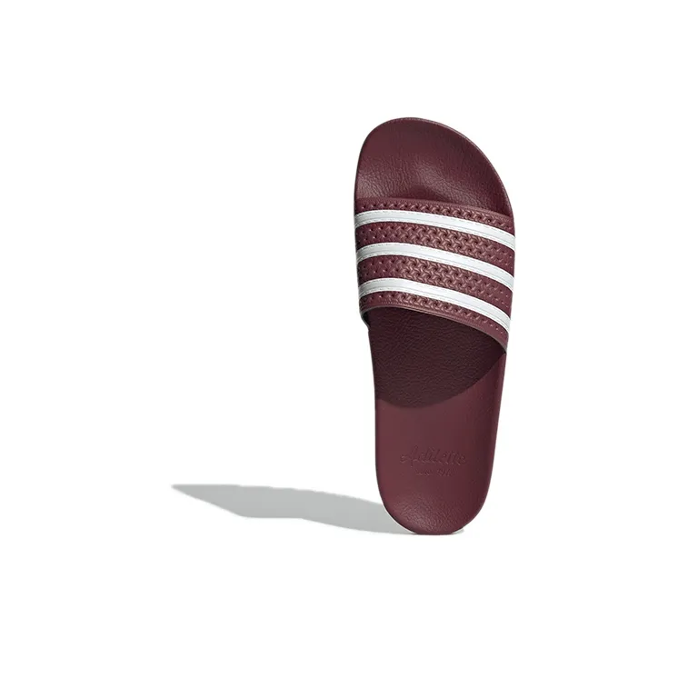 Adidas Adilette Slides 'Quiet Crimson'-4