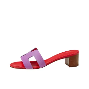 HERMES Slide Slippers Women's Red