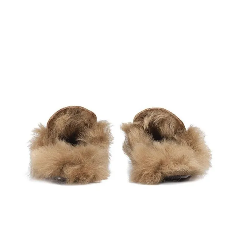 GUCCI Princetown Wrap-toe Slippers Men's Brown-4
