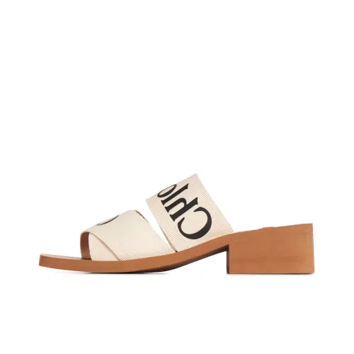 Chloé Woody Slide Slippers Women's White