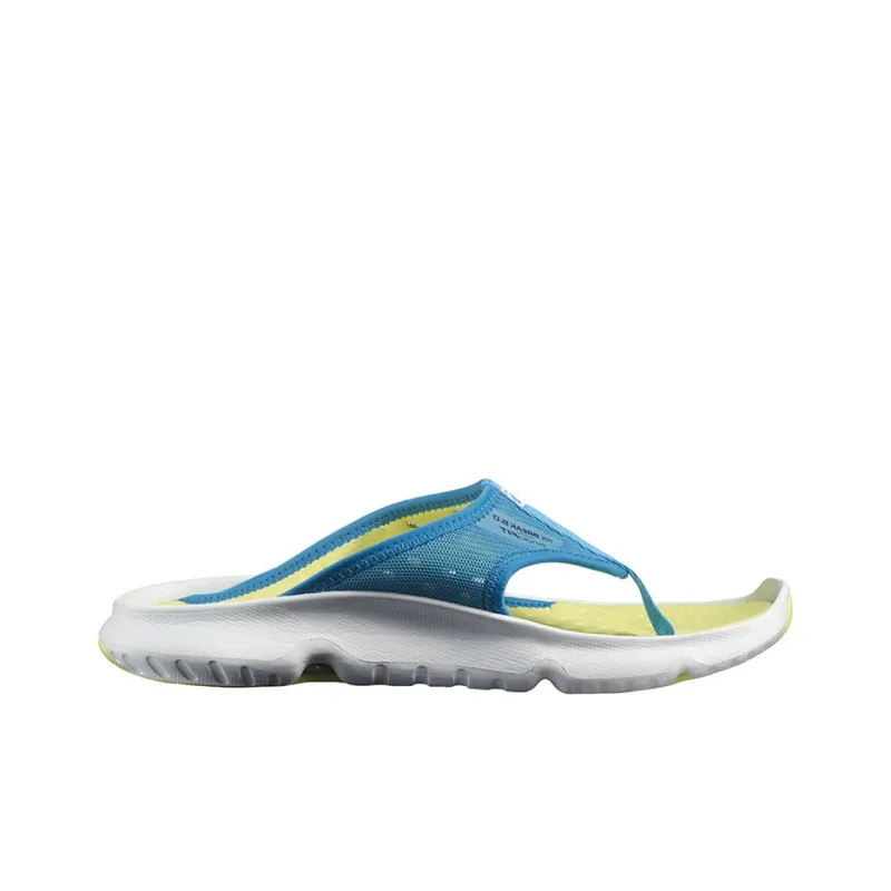 SALOMON Reelax Moc 5.0 Rubber Sole Flip Flops Men's Blue Yellow-1