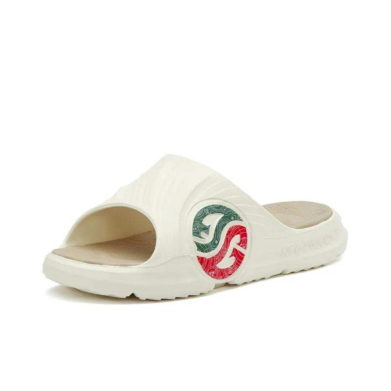 361° Quiet Slide Slippers Men's White Red Green-2