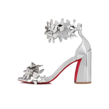 CL LUBOTING Strap Sandals Women's Silver