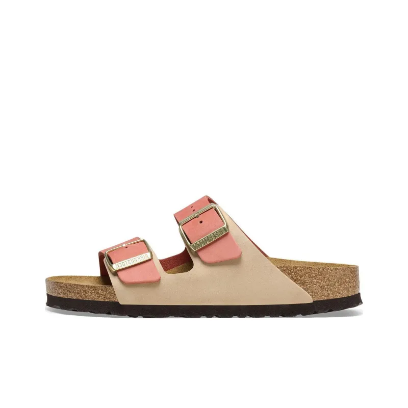 Birkenstock Arizona Nubuk Leather Narrow Fit 'Mars Red/ Sandcastle'-0