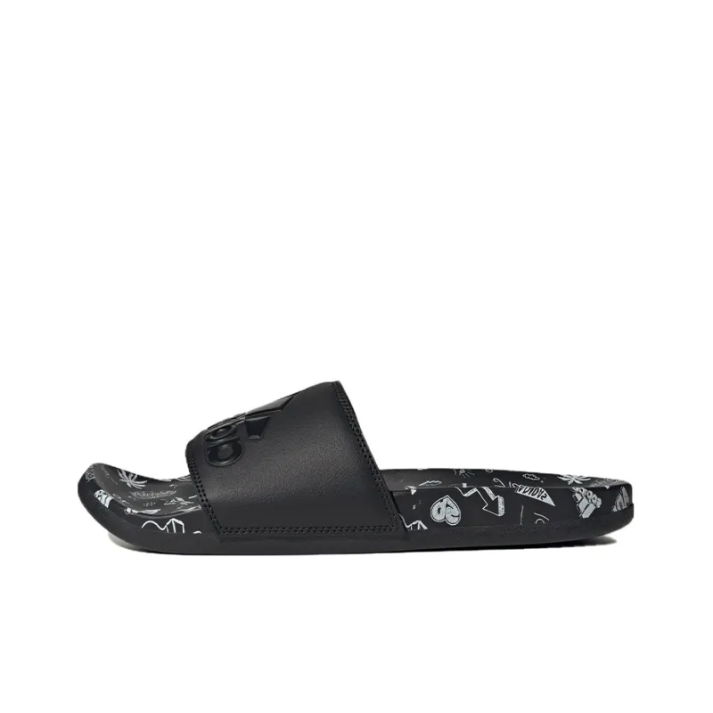 Adidas Adilette Comfort Sandals Black Cloud White-0