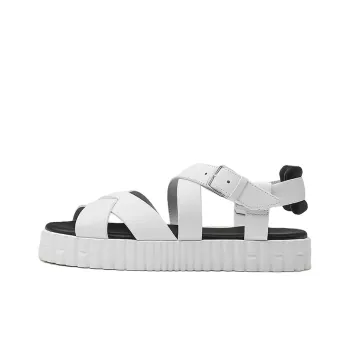 HERMES Everest One Strap Sandals Women's White
