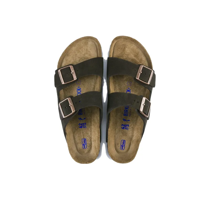 Birkenstock Arizona Soft Footbed Suede Leather Narrow Fit 'Mocha'-3