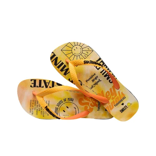 Smiley X Havaianas Slide Slippers Unisex Yellow