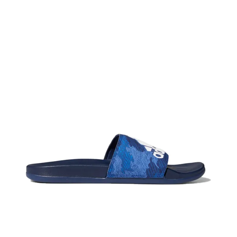 Adidas Adilette Comfort Slides Blue Slipper 'Blue White'-1