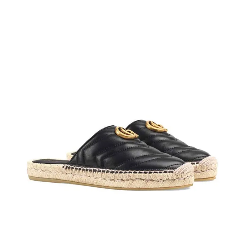 GUCCI Closed Toe Slippers Women's Black-1