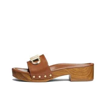 MICHAEL KORS Abrasion Resistant Slide Slippers Women's Brown