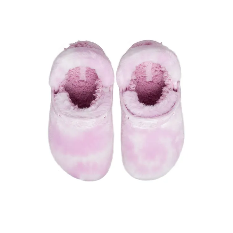 Crocs Classic Fur Sure Clogs Ballerina 'Pink White'-3