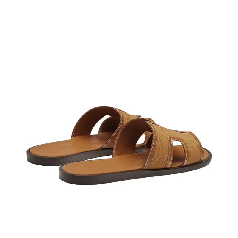 HERMES Stylish Sandals Men's Brown-2