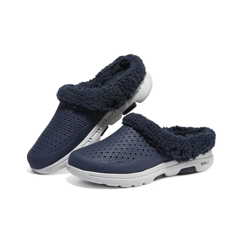 Skechers Go Walk 5 Fleece 'Navy Ink Blue'-2