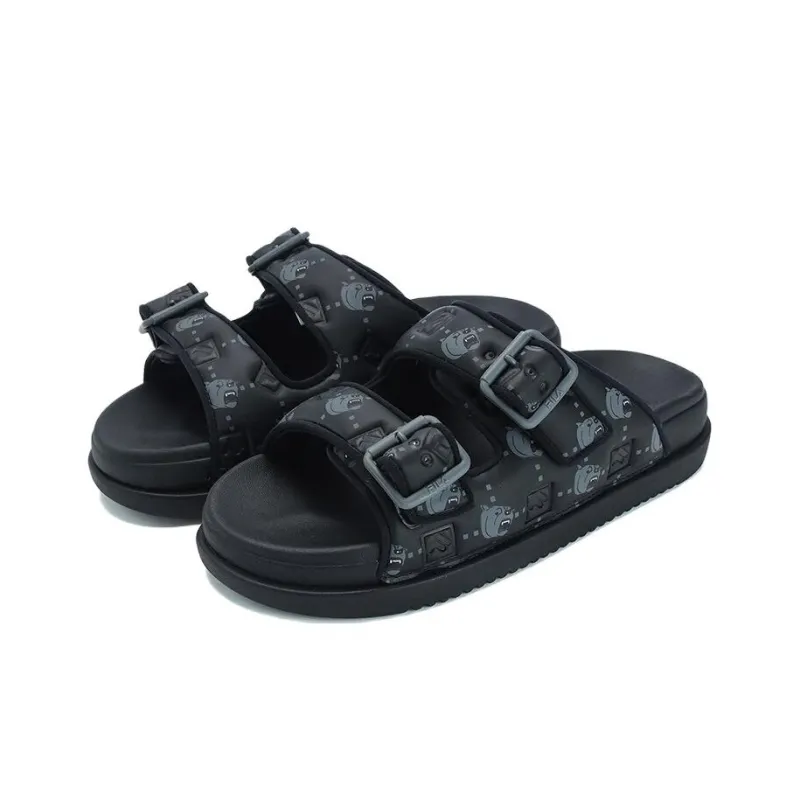 FILA Lucia Sandals 'Black Teal' Women's-1